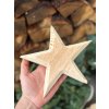 Ručně vyřezávaná hvězda RUSTIK