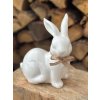 Porcelánový zajíc s mašlí