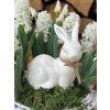 SLEVA 30 % (poslední kusy): Porcelánový zajíc s mašlí
