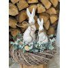 Jarní dekorace s antik zajíci
