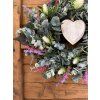 Eukalyptový věnec se srdíčkem (umělý) 40 cm
