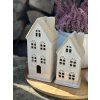 Keramický domeček na led světýlko