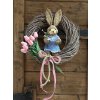 Jarní věnec 40 cm - růž. tulipány