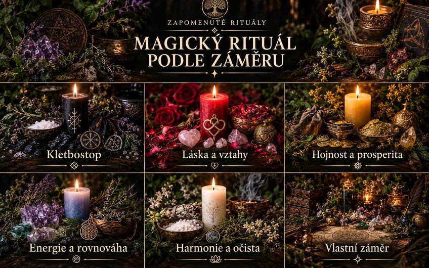 Magický rituální komplet podle záměru