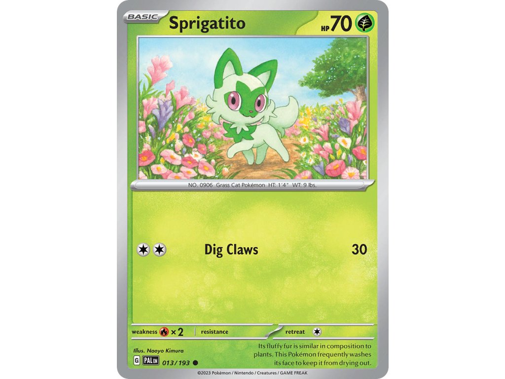 013/193 Sprigatito (Paldea Evolved) (varianta reverse holo)
