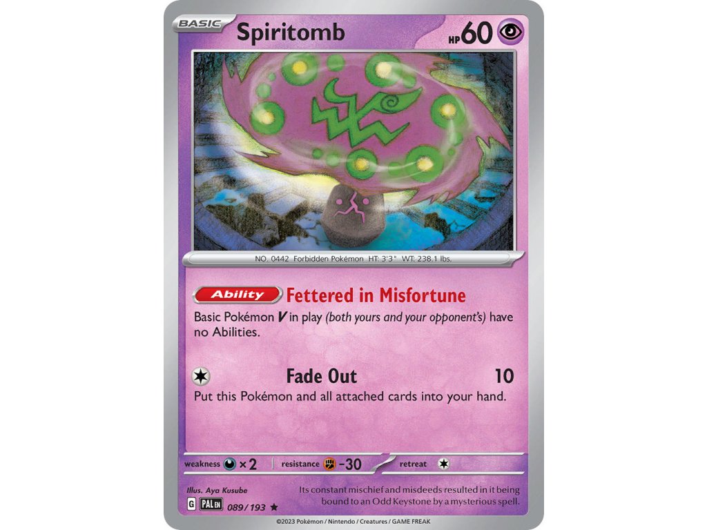 089/193 Spiritomb (Paldea Evolved) (varianta reverse holo)