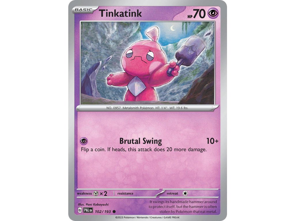 102/193 Tinkatink (Paldea Evolved) (varianta reverse holo)