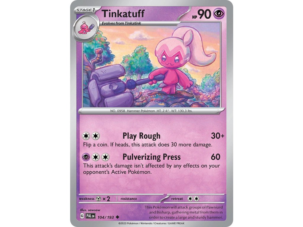 104/193 Tinkatuff (Paldea Evolved) (varianta reverse holo)