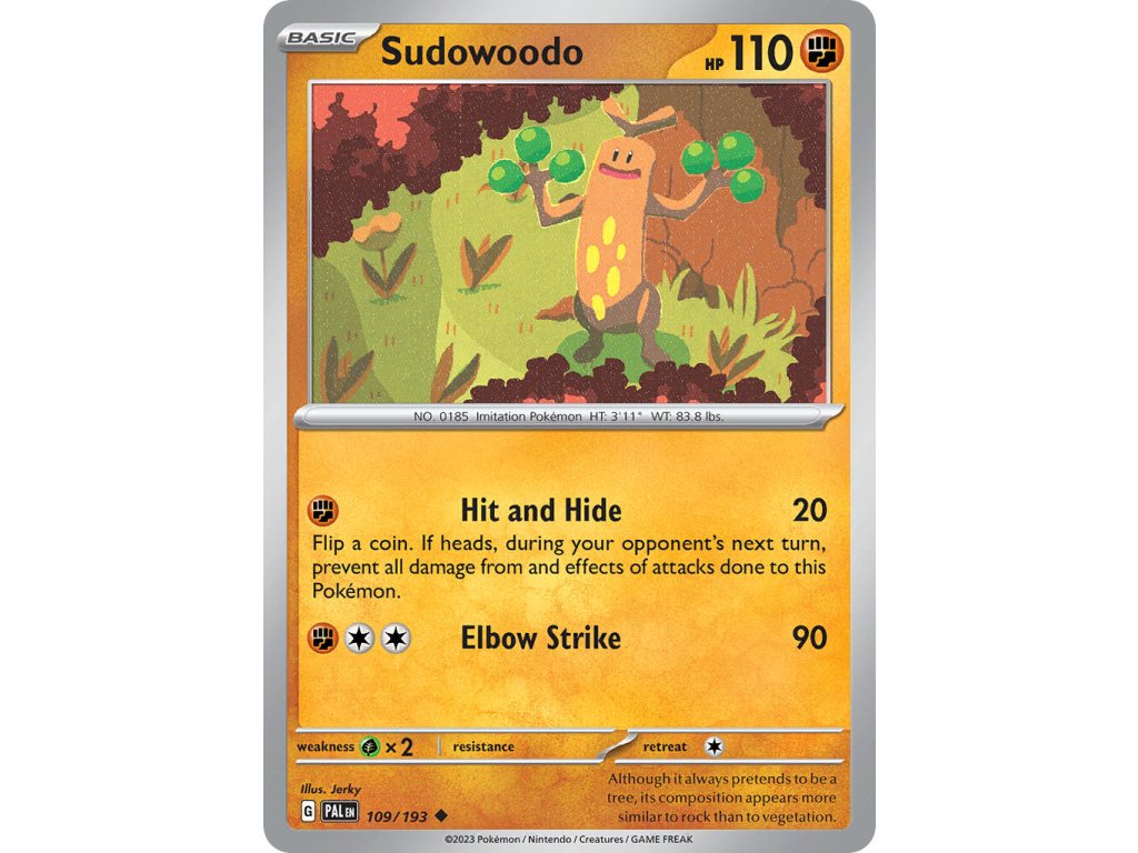 109/193 Sudowoodo (Paldea Evolved) (varianta reverse holo)