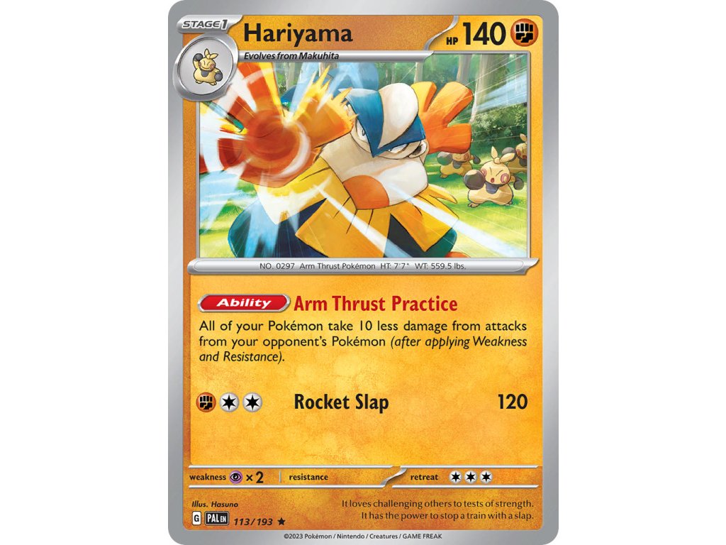 113/193 Hariyama (Paldea Evolved) (varianta reverse holo)