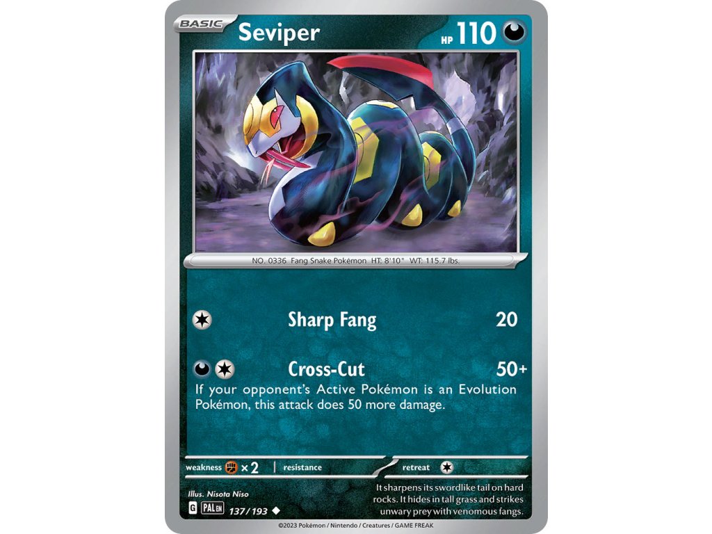 137/193 Seviper (Paldea Evolved) (varianta reverse holo)