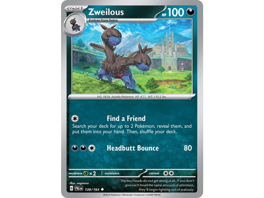 139/193 Zweilous (Paldea Evolved) (varianta reverse holo)