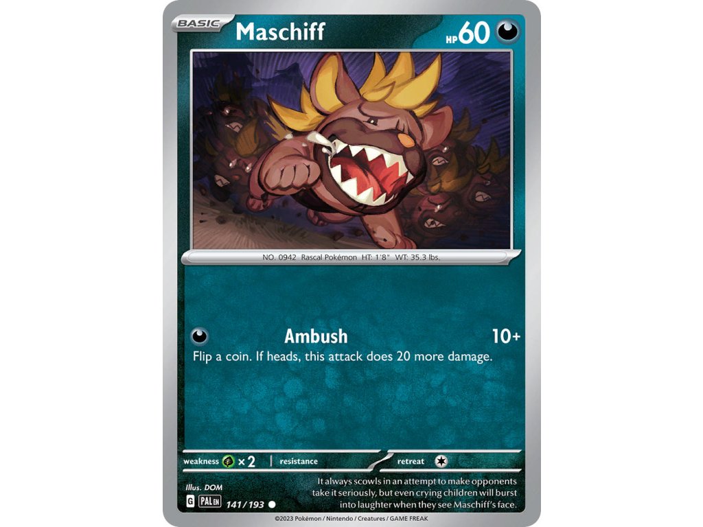 141/193 Maschiff (Paldea Evolved) (varianta reverse holo)