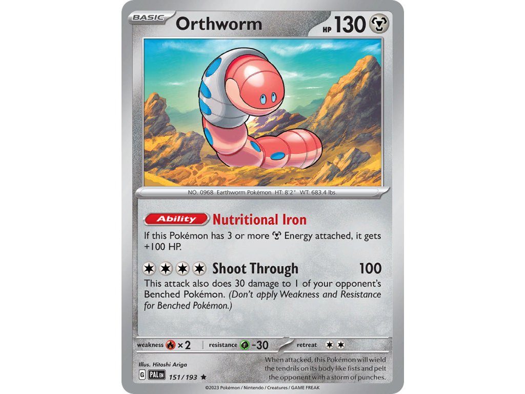 151/193 Orthworm (Paldea Evolved) (varianta reverse holo)