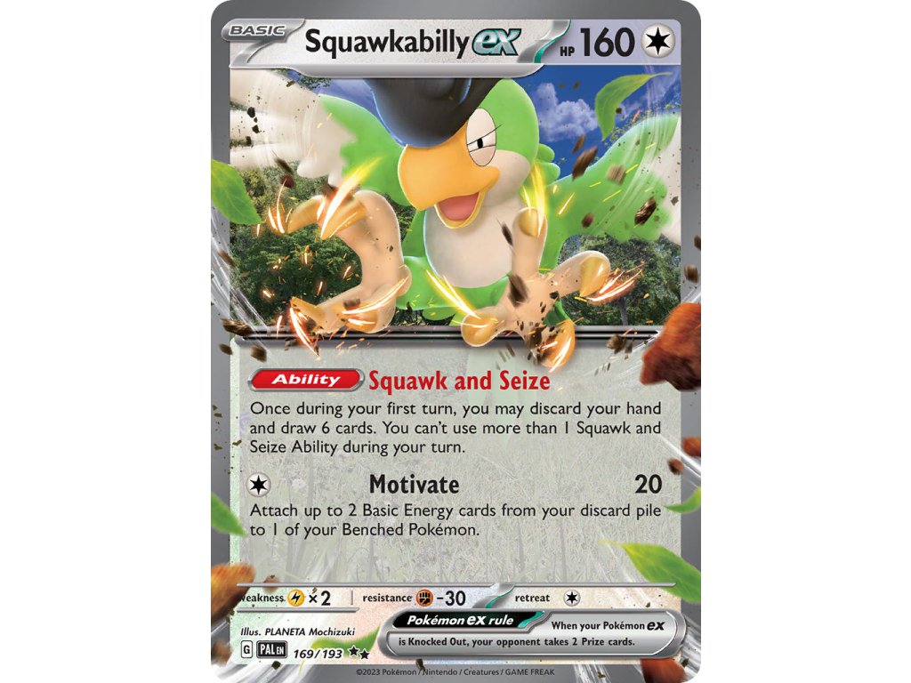 169/193 Squawkabilly ex (Paldea Evolved) (varianta Non-holo)