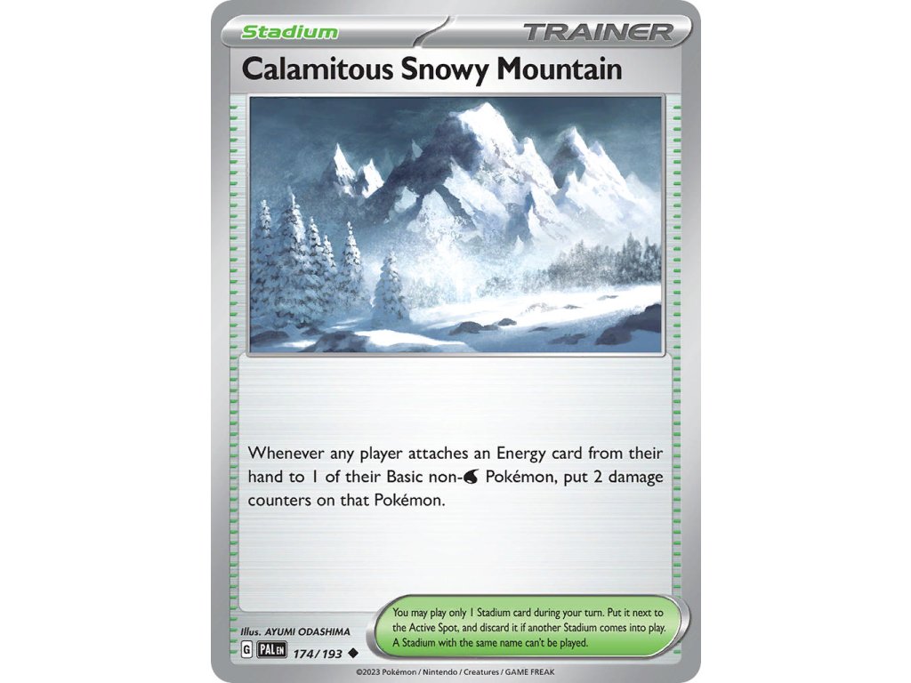 174/193 Calamitous Snowy Mountain (Paldea Evolved) (varianta reverse holo)