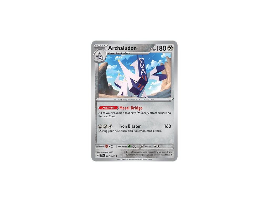107/142 Archaludon (Stellar Crown) (varianta reverse holo)