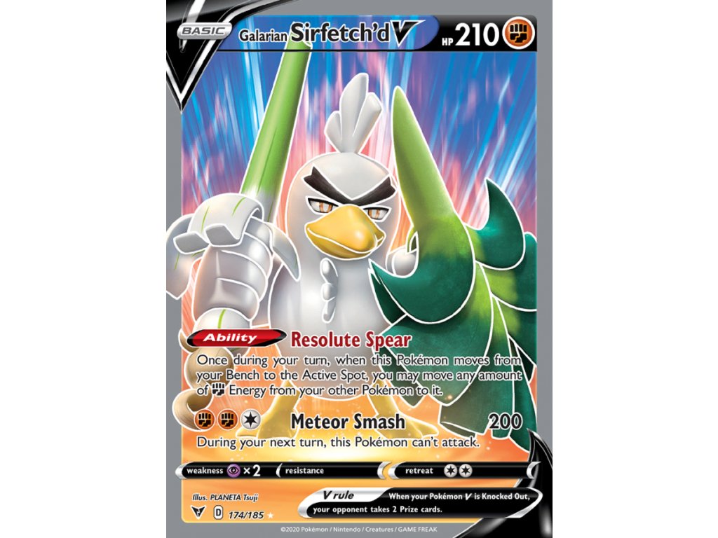 174/185 Galarian Sirfetch'd V (Vivid Voltage) (varianta holo)