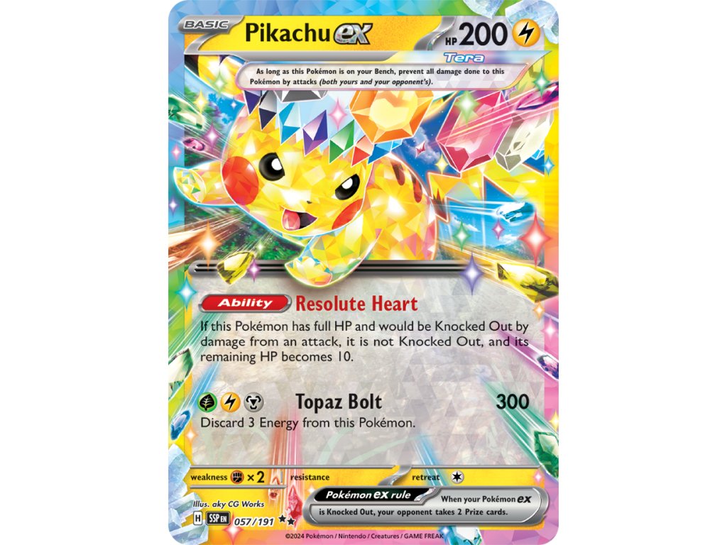 057/191 Pikachu ex (Surging Sparks)