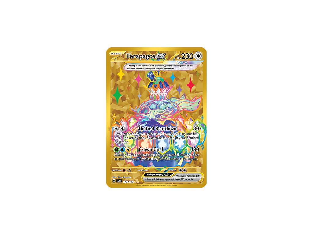 173/142 Terapagos ex (Stellar Crown) (varianta hyper rare)