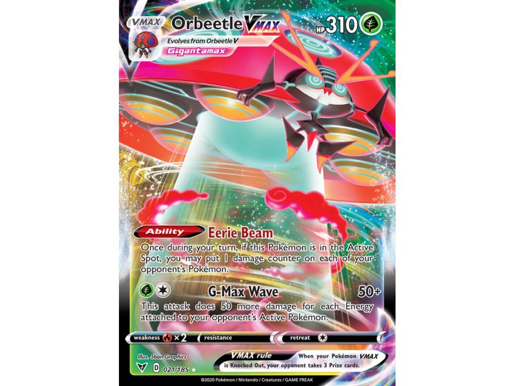 021/185 Orbeetle VMAX (Vivid Voltage) (varianta holo)