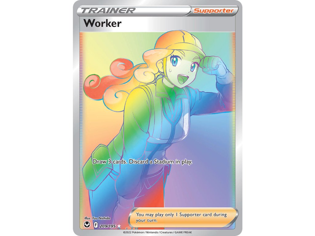 209/195 Worker (Silver Tempest) (varianta holo)