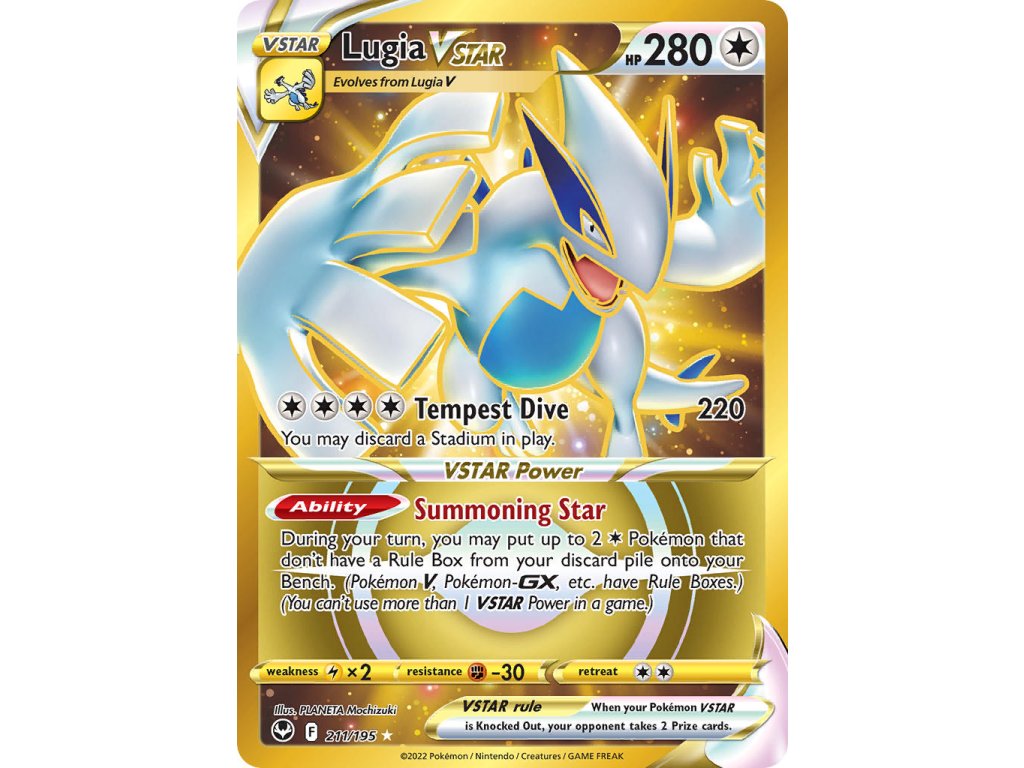 211/195 Lugia VSTAR (Silver Tempest) (varianta holo)