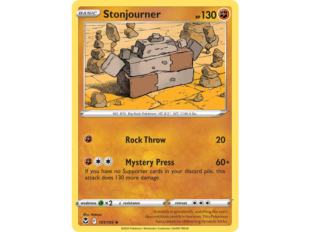 101/195 Stonjourner (Silver Tempest) (varianta reverse holo)