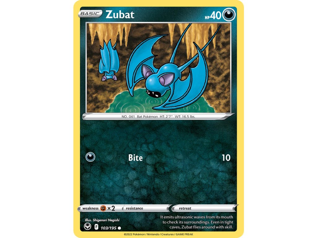 103/195 Zubat (Silver Tempest) (varianta reverse holo)