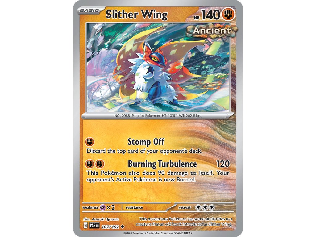 107/182 Slither Wing (Paradox Rift) (varianta reverse holo)