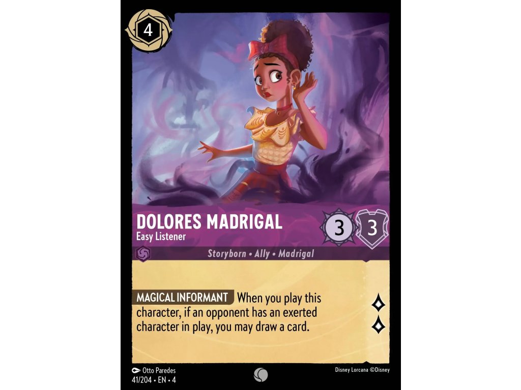041/225 Dolores Madrigal - Easy Listener (Ursula's Return) (varianta Foil)