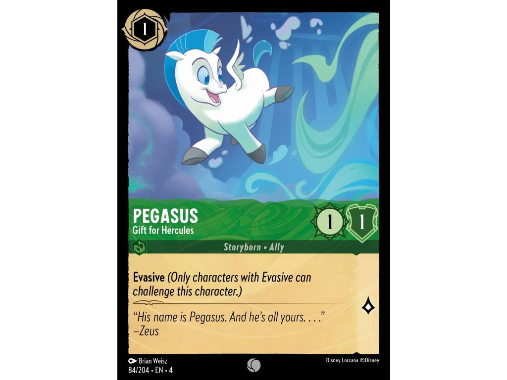 084/225 Pegasus - Gift for Hercules (Ursula's Return) (varianta Foil)