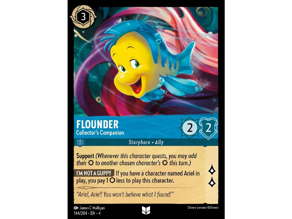 144/225 Flounder - Collector's Companion (Ursula's Return) (varianta Foil)