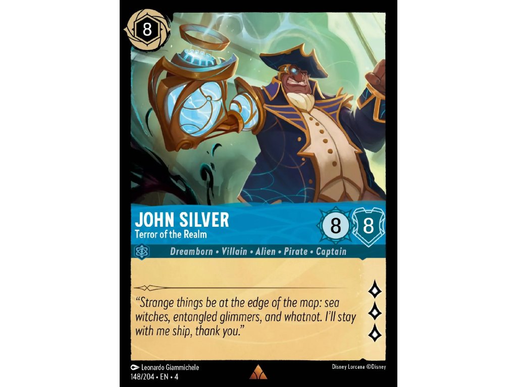 148/225 John Silver - Terror of the Realm (Ursula's Return) (varianta Foil)