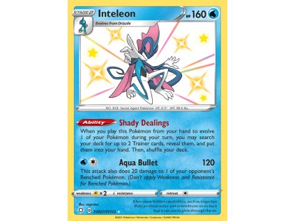 SV027/SV122 Inteleon (Shining Fates) (varianta holo)