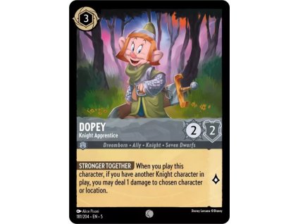 181/204 Dopey - Knight Apprentice (Shimmering Skies) (varianta Foil)
