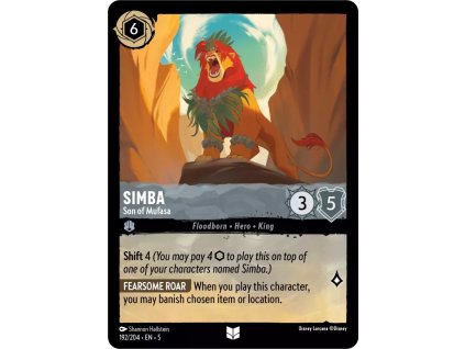 192/204 Simba - Son of Mufasa (Shimmering Skies) (varianta Foil)