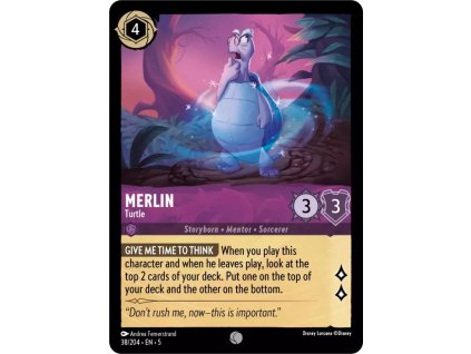38/204 Merlin - Turtle (Shimmering Skies) (varianta Non-foil)