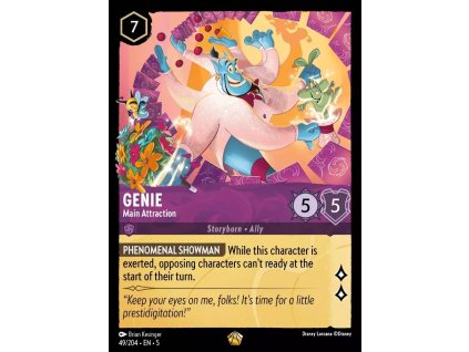 49/204 Genie - Main Attraction (Shimmering Skies) (varianta Non-foil)