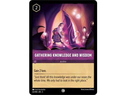 62/204 Gathering Knowledge and Wisdom (Shimmering Skies) (varianta Non-foil)