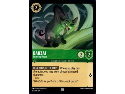 87/204 Banzai - Taunting Hyena (Shimmering Skies) (varianta Non-foil)