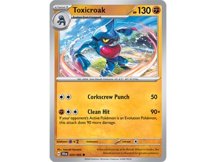 024/064 Toxicroak (Shrouded Fable) (varianta reverse holo)
