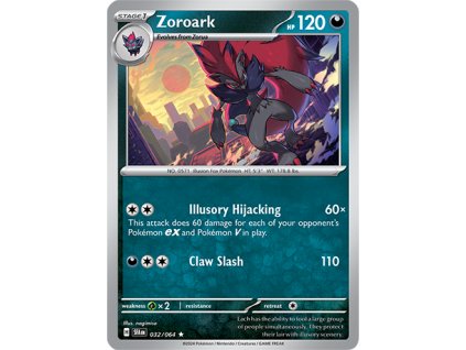 032/064 Zoroark (Shrouded Fable) (varianta reverse holo)