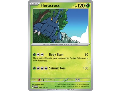 008/167 Heracross (Twilight Masquerade) (varianta reverse holo)