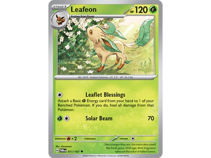 011/167 Leafeon (Twilight Masquerade) (varianta reverse holo)