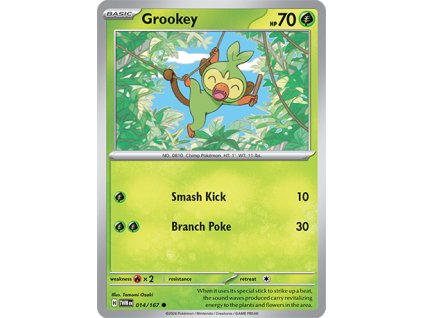 014/167 Grookey (Twilight Masquerade) (varianta reverse holo)