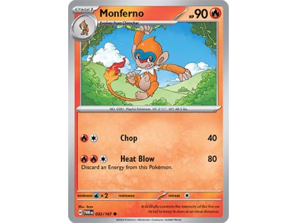 032/167 Monferno (Twilight Masquerade) (varianta reverse holo)