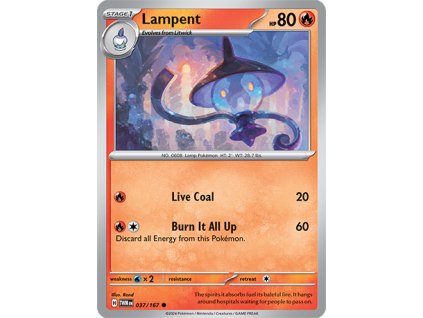 037/167 Lampent (Twilight Masquerade) (varianta reverse holo)