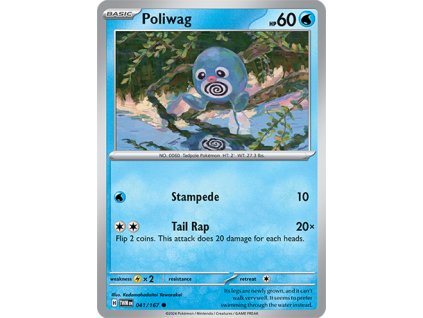 041/167 Poliwag (Twilight Masquerade) (varianta reverse holo)