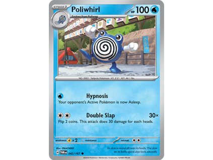 042/167 Poliwhirl (Twilight Masquerade) (varianta reverse holo)